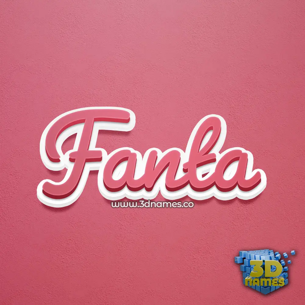 fanta in Red Scribble style - 3D name wallpaper fanta in Red Scribble style - 3D name wallpaper