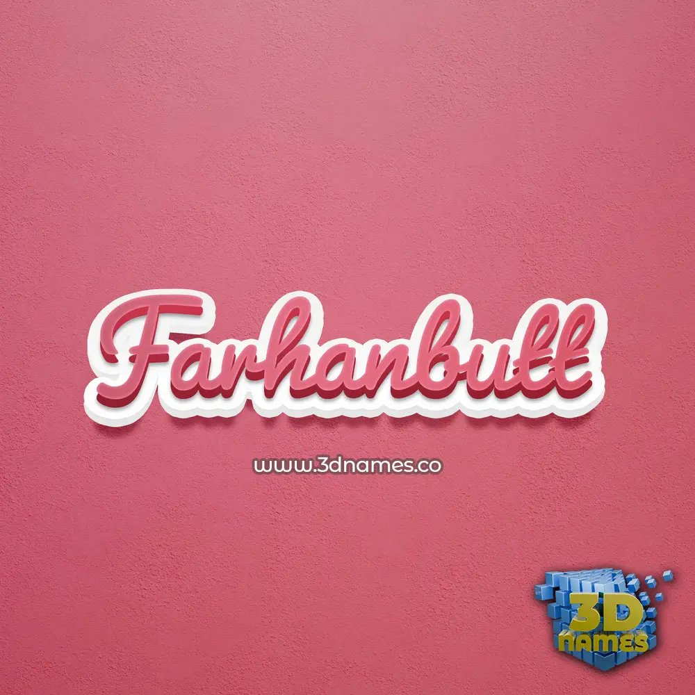 farhanbutt in Red Scribble style - 3D name wallpaper farhanbutt in Red Scribble style - 3D name wallpaper
