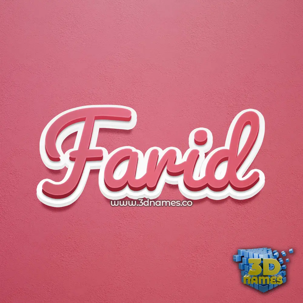 farid in Red Scribble style - 3D name wallpaper farid in Red Scribble style - 3D name wallpaper