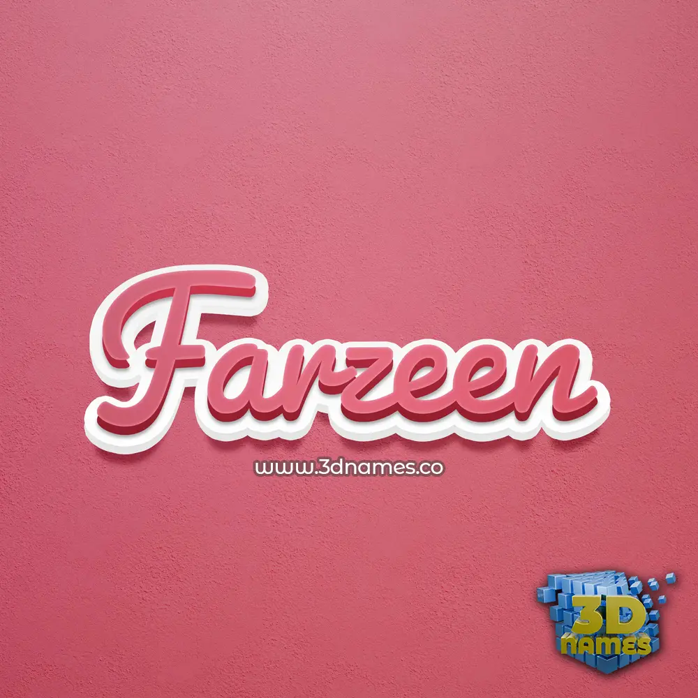 farzeen in Red Scribble style - 3D name wallpaper farzeen in Red Scribble style - 3D name wallpaper