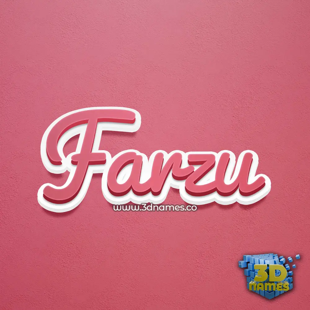 farzu in Red Scribble style - 3D name wallpaper farzu in Red Scribble style - 3D name wallpaper