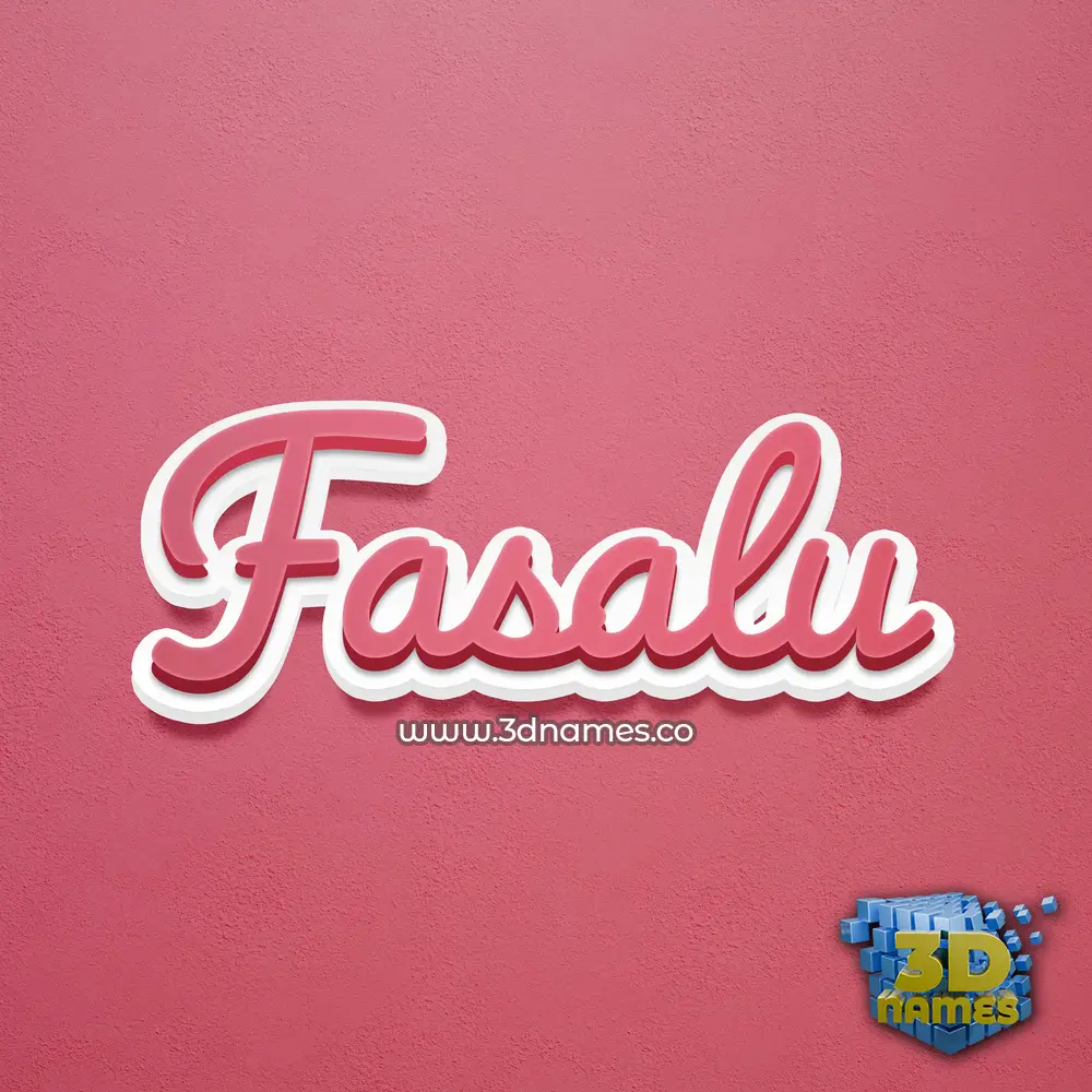 fasalu in Red Scribble style - 3D name wallpaper fasalu in Red Scribble style - 3D name wallpaper