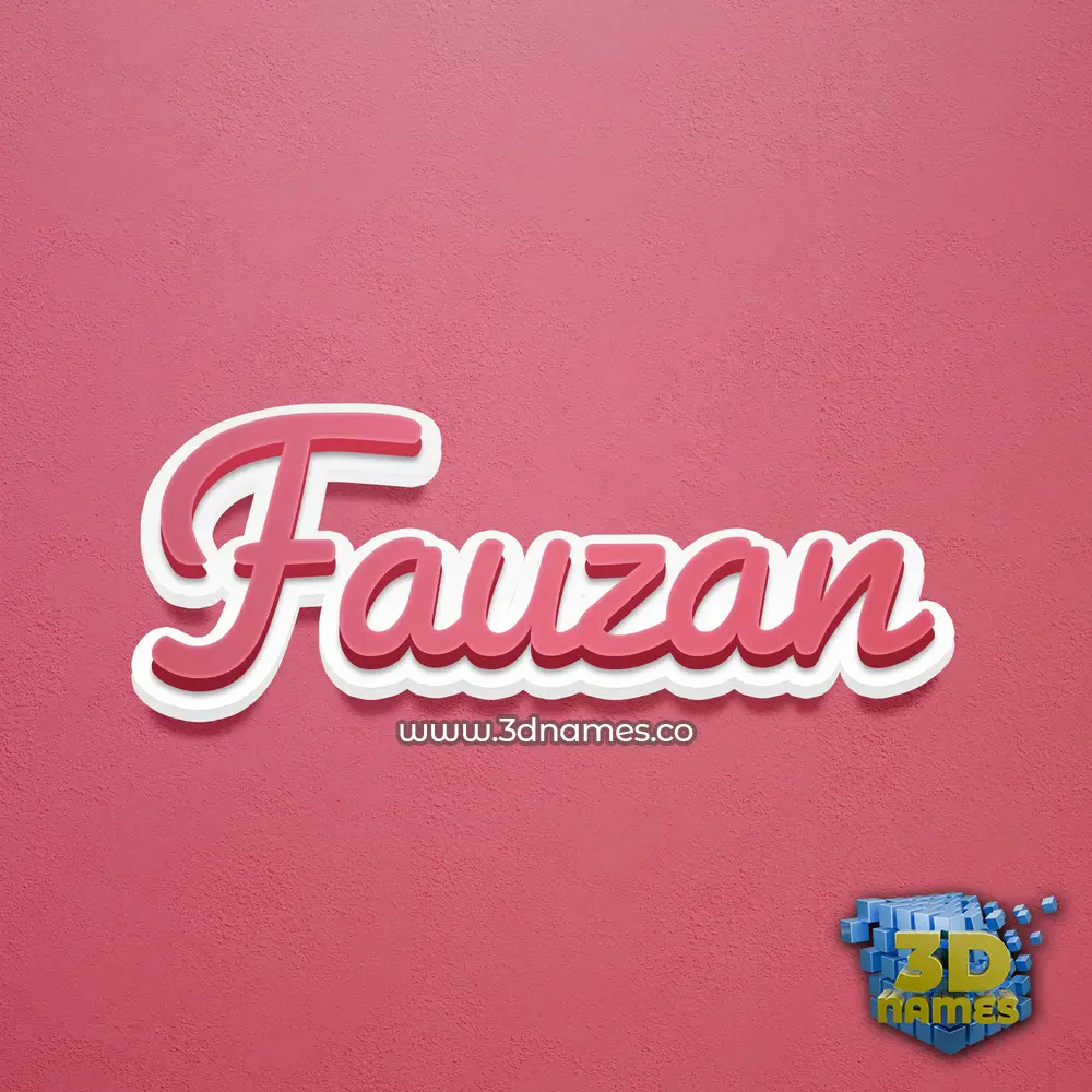 fauzan in Red Scribble style - 3D name wallpaper fauzan in Red Scribble style - 3D name wallpaper