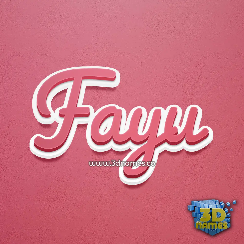 fayu in Red Scribble style - 3D name wallpaper fayu in Red Scribble style - 3D name wallpaper