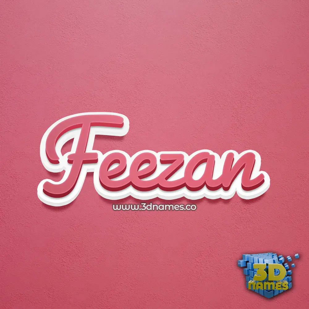 feezan in Red Scribble style - 3D name wallpaper feezan in Red Scribble style - 3D name wallpaper