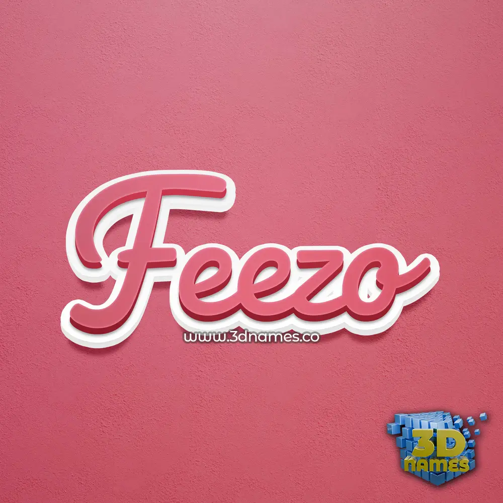 feezo in Red Scribble style - 3D name wallpaper feezo in Red Scribble style - 3D name wallpaper
