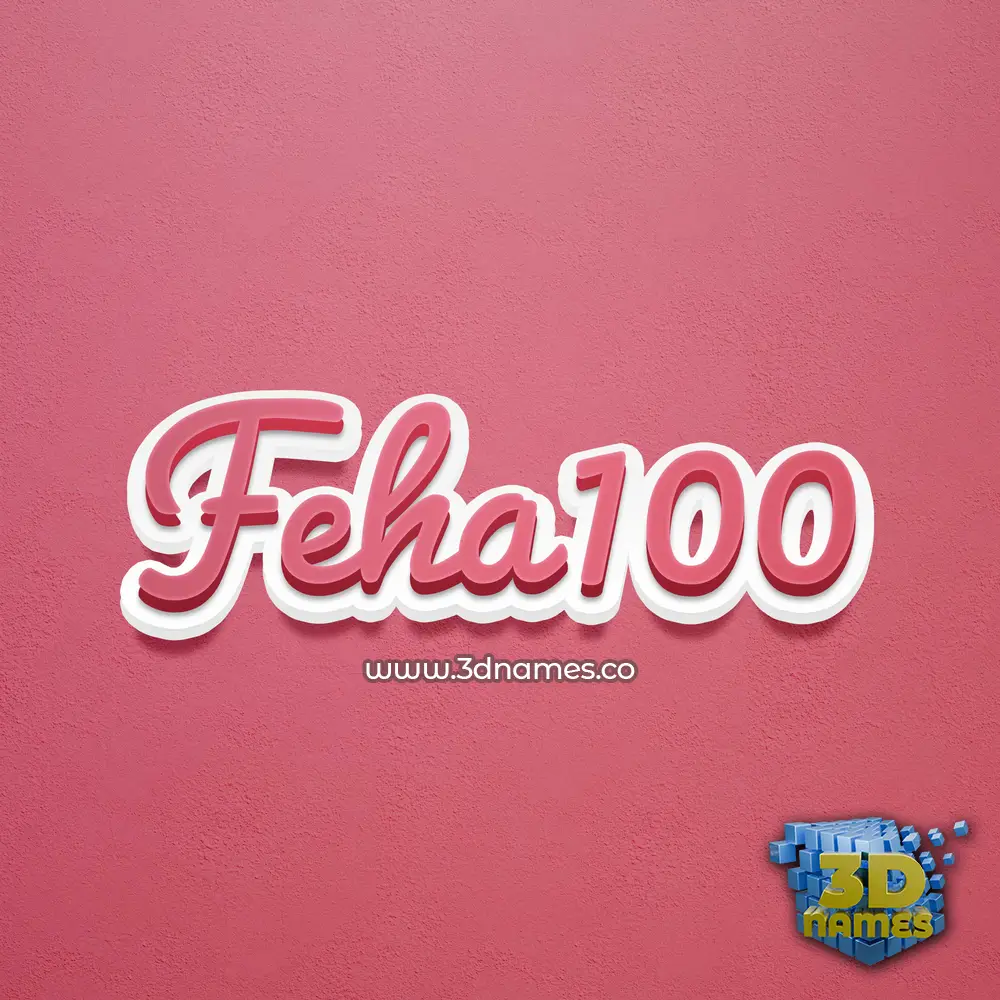 feha100 in Red Scribble style - 3D name wallpaper feha100 in Red Scribble style - 3D name wallpaper