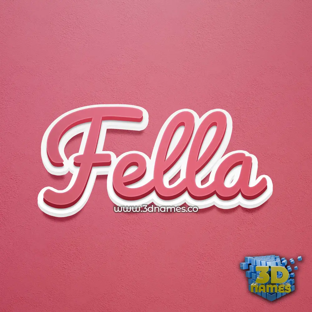 fella in Red Scribble style - 3D name wallpaper fella in Red Scribble style - 3D name wallpaper