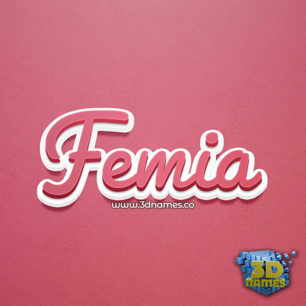 femia in Red Scribble style - 3D name wallpaper femia in Red Scribble style - 3D name wallpaper