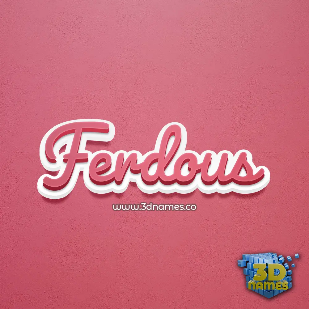 ferdous in Red Scribble style - 3D name wallpaper ferdous in Red Scribble style - 3D name wallpaper