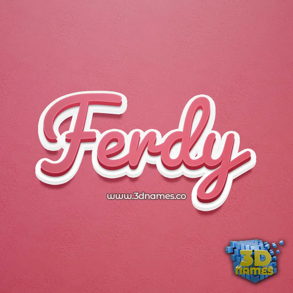 ferdy in Red Scribble style - 3D name wallpaper ferdy in Red Scribble style - 3D name wallpaper