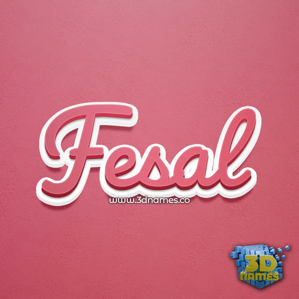 fesal in Red Scribble style - 3D name wallpaper fesal in Red Scribble style - 3D name wallpaper