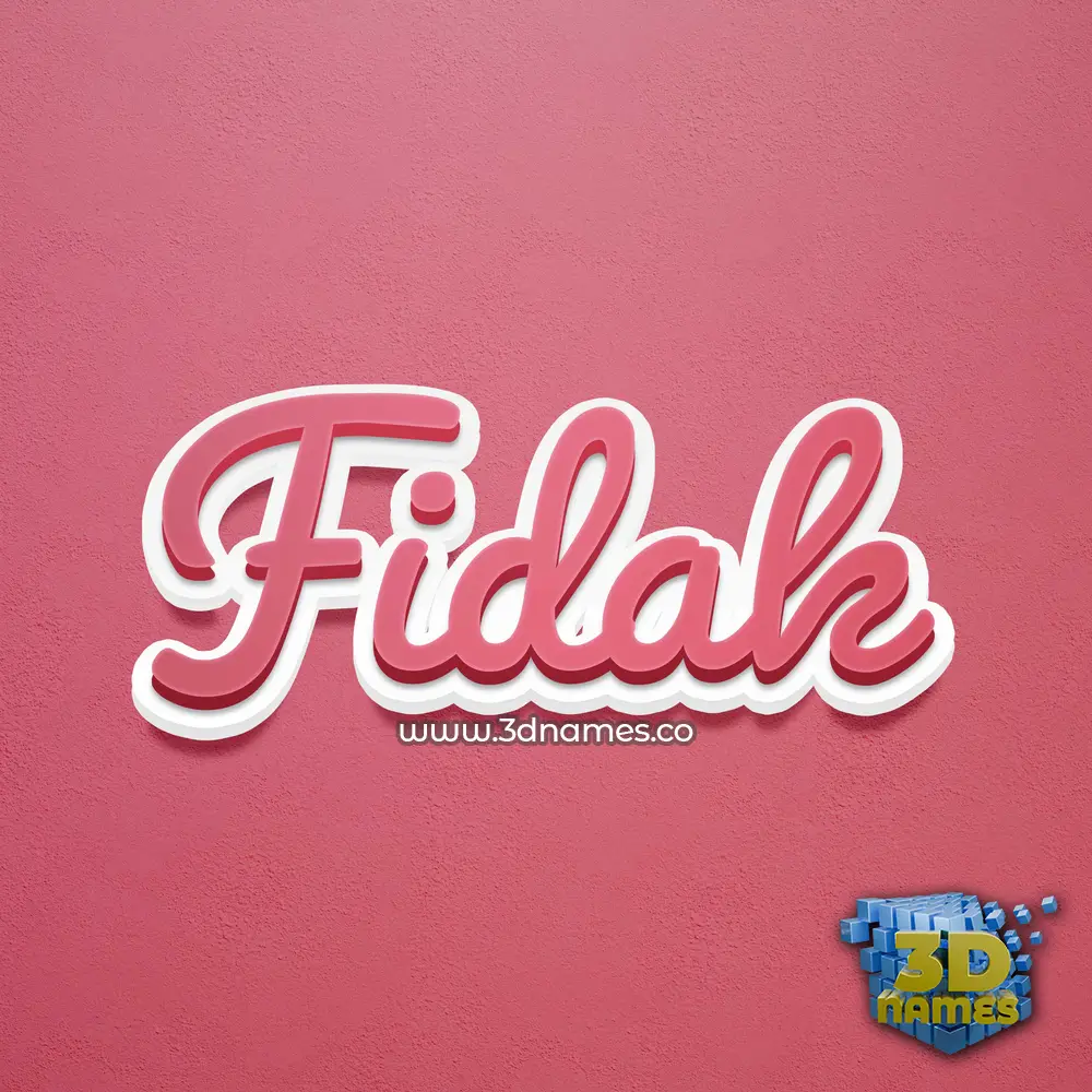 fidak in Red Scribble style - 3D name wallpaper fidak in Red Scribble style - 3D name wallpaper