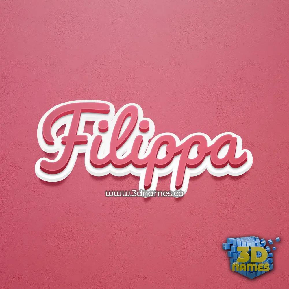 filippa in Red Scribble style - 3D name wallpaper filippa in Red Scribble style - 3D name wallpaper