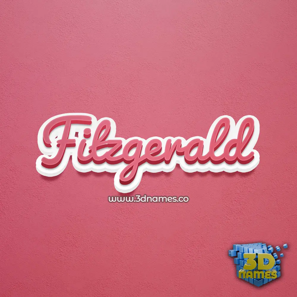 fitzgerald in Red Scribble style - 3D name wallpaper fitzgerald in Red Scribble style - 3D name wallpaper