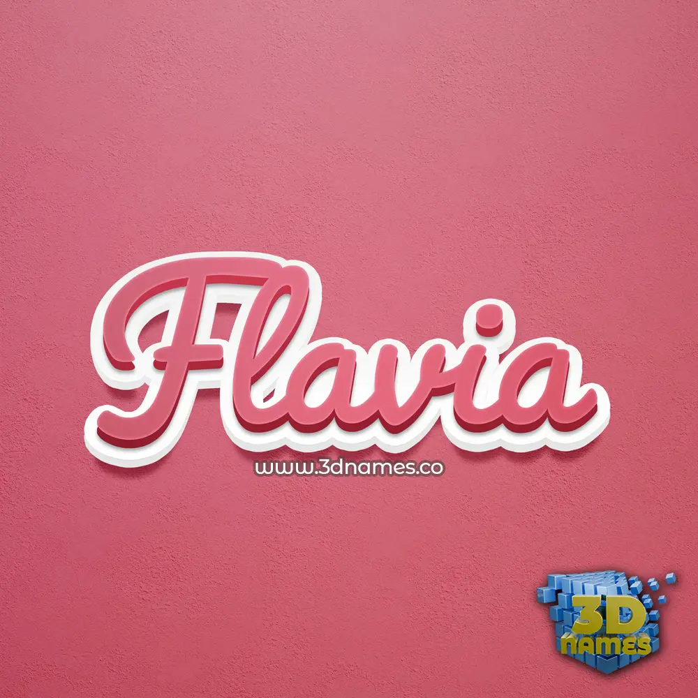flavia in Red Scribble style - 3D name wallpaper flavia in Red Scribble style - 3D name wallpaper
