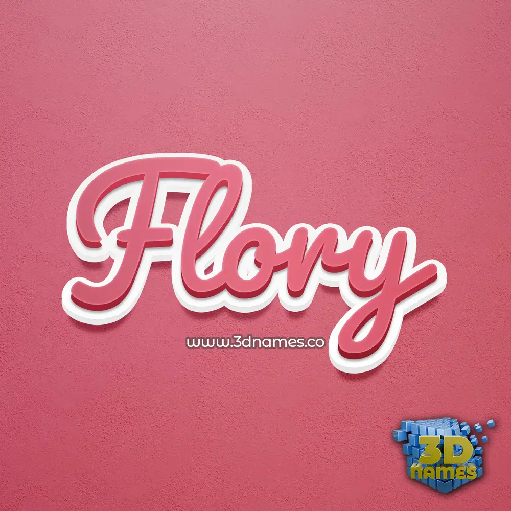 flory in Red Scribble style - 3D name wallpaper flory in Red Scribble style - 3D name wallpaper