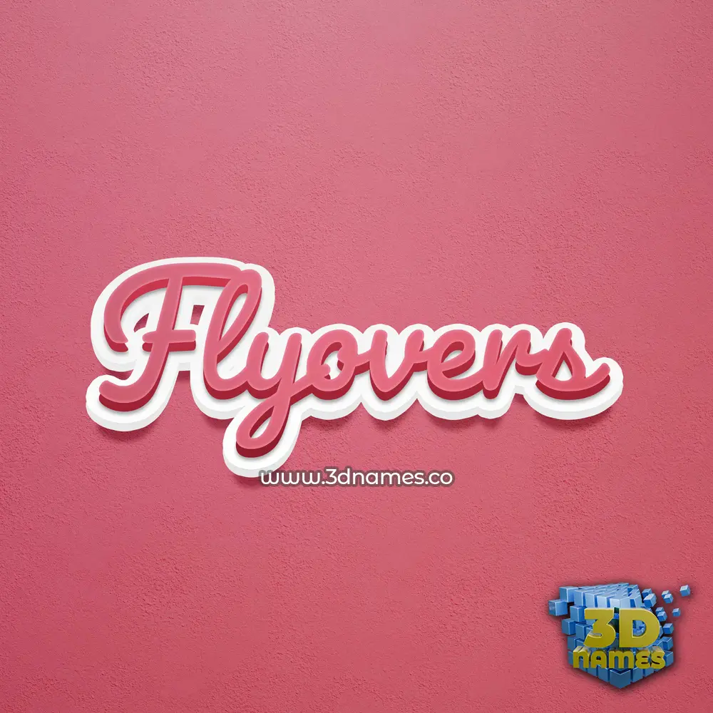 flyovers in Red Scribble style - 3D name wallpaper flyovers in Red Scribble style - 3D name wallpaper