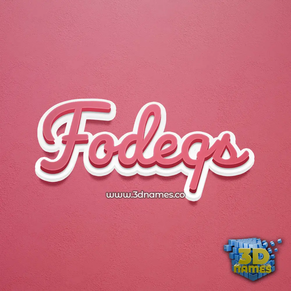 fodeqs in Red Scribble style - 3D name wallpaper fodeqs in Red Scribble style - 3D name wallpaper