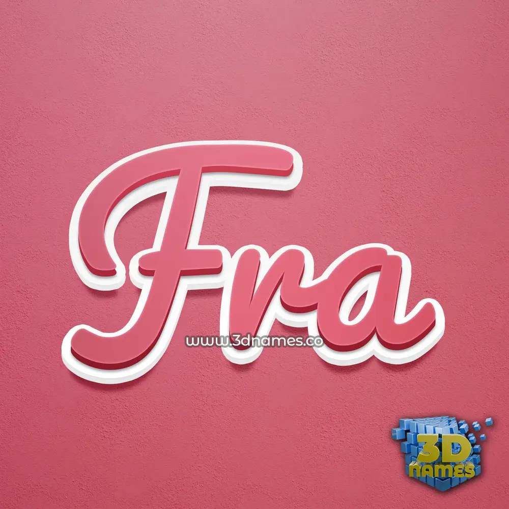 fra in Red Scribble style - 3D name wallpaper fra in Red Scribble style - 3D name wallpaper