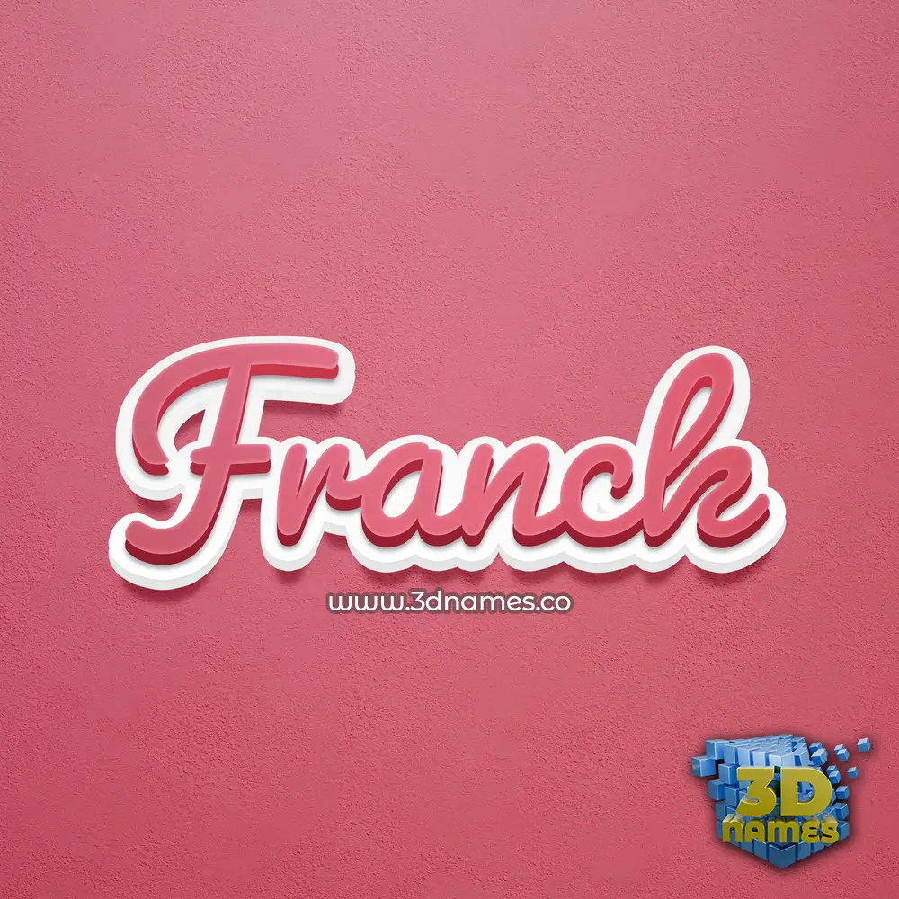 franck in Red Scribble style - 3D name wallpaper franck in Red Scribble style - 3D name wallpaper