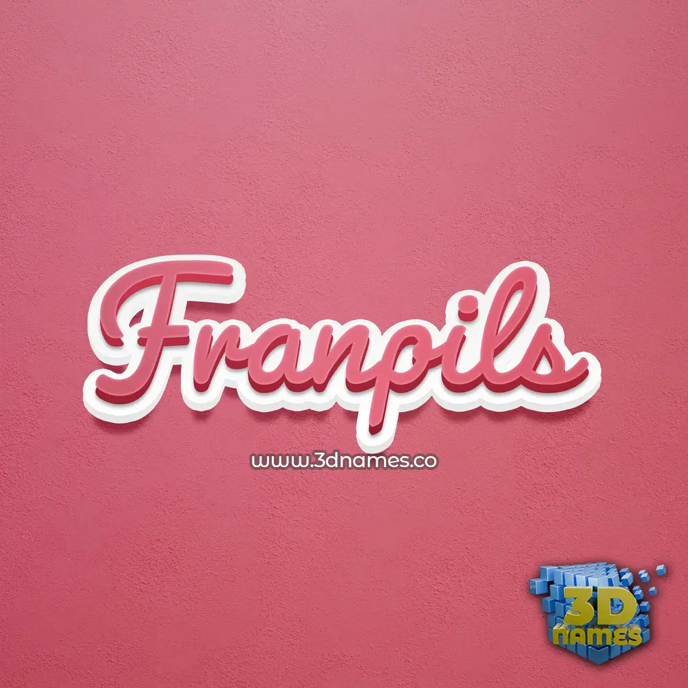 franpils in Red Scribble style - 3D name wallpaper franpils in Red Scribble style - 3D name wallpaper