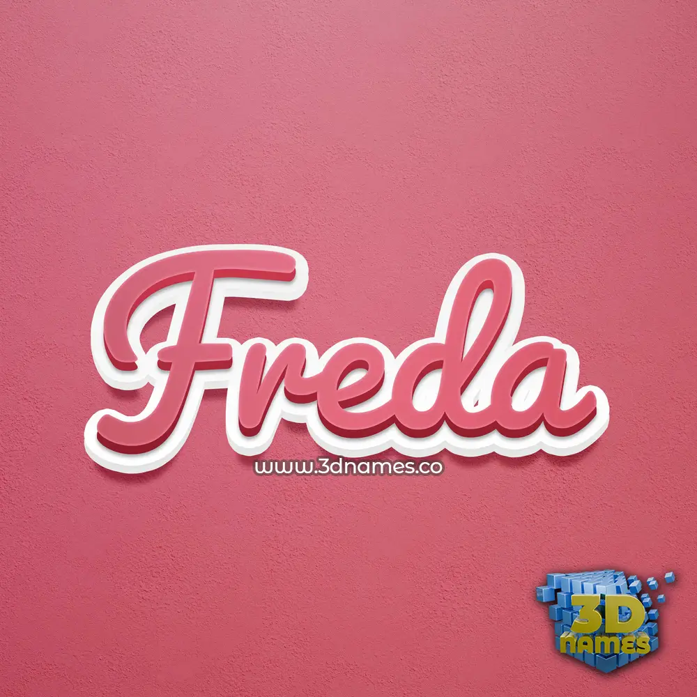 freda in Red Scribble style - 3D name wallpaper freda in Red Scribble style - 3D name wallpaper