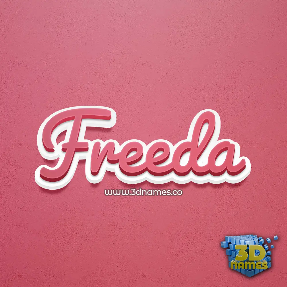 freeda in Red Scribble style - 3D name wallpaper freeda in Red Scribble style - 3D name wallpaper