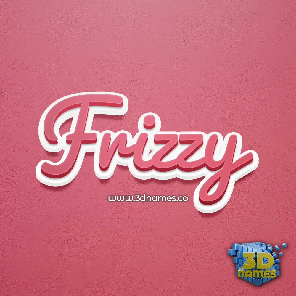 frizzy in Red Scribble style - 3D name wallpaper frizzy in Red Scribble style - 3D name wallpaper