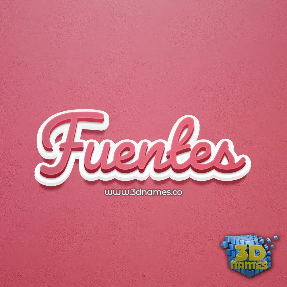 fuentes in Red Scribble style - 3D name wallpaper fuentes in Red Scribble style - 3D name wallpaper
