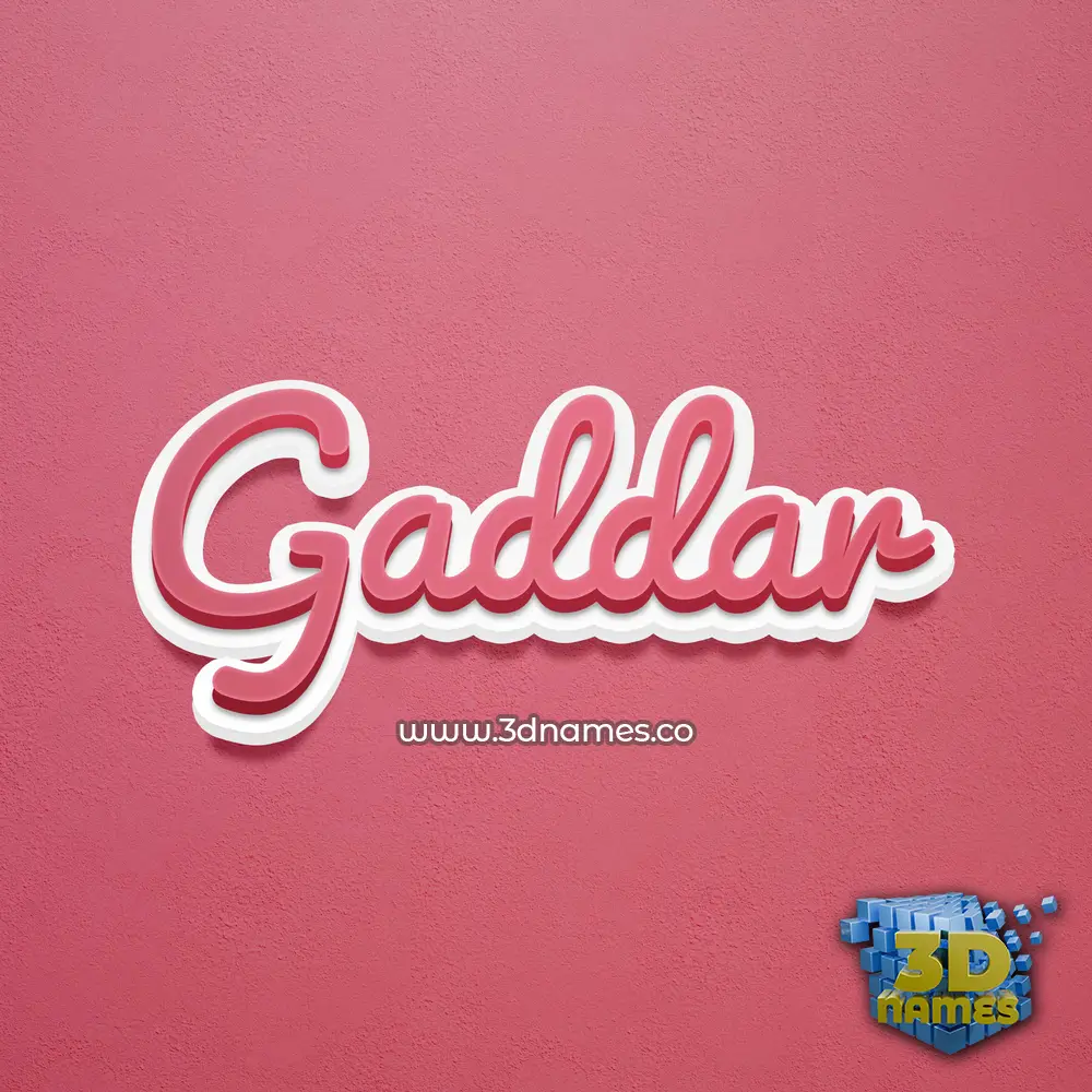 gaddar in Red Scribble style - 3D name wallpaper gaddar in Red Scribble style - 3D name wallpaper