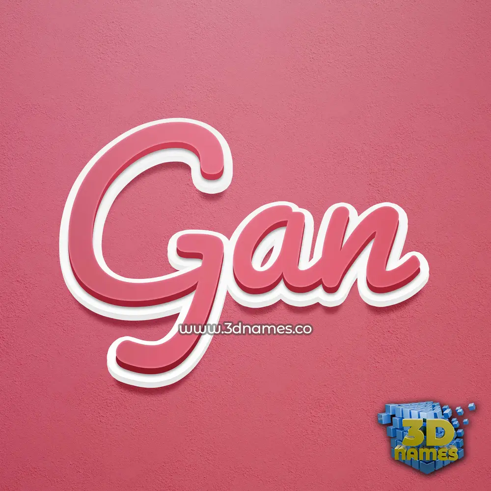 gan in Red Scribble style - 3D name wallpaper gan in Red Scribble style - 3D name wallpaper