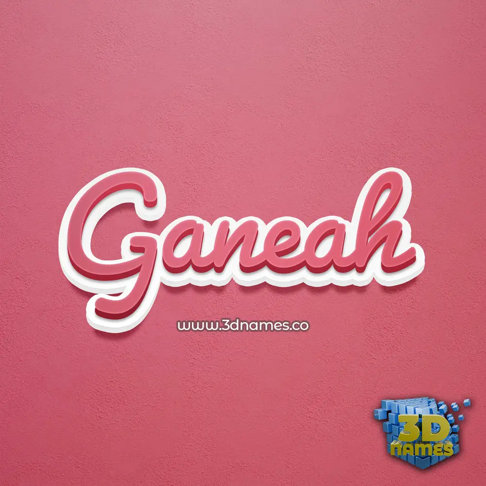 ganeah in Red Scribble style - 3D name wallpaper ganeah in Red Scribble style - 3D name wallpaper