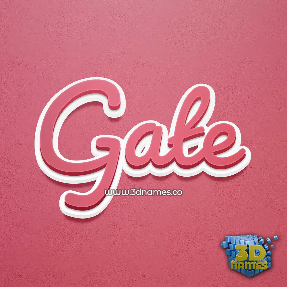 gate in Red Scribble style - 3D name wallpaper gate in Red Scribble style - 3D name wallpaper