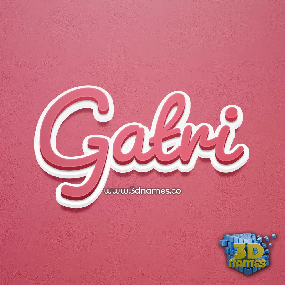 gatri in Red Scribble style - 3D name wallpaper gatri in Red Scribble style - 3D name wallpaper