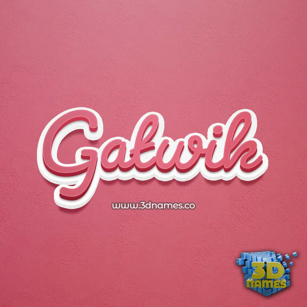 gatwik in Red Scribble style - 3D name wallpaper gatwik in Red Scribble style - 3D name wallpaper