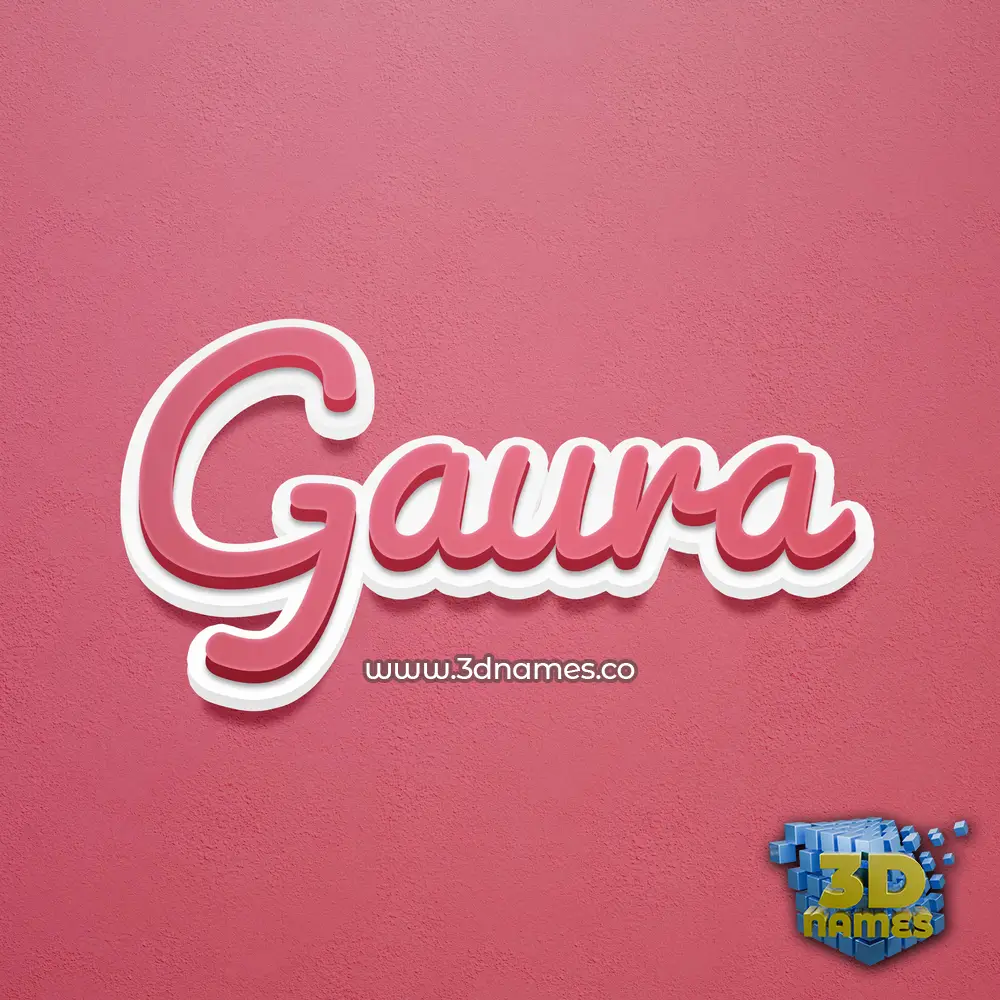 gaura in Red Scribble style - 3D name wallpaper gaura in Red Scribble style - 3D name wallpaper