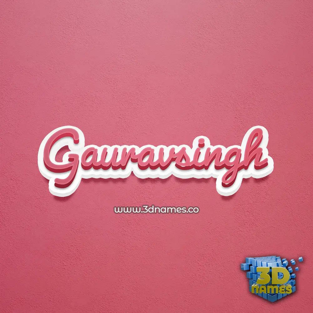 gauravsingh in Red Scribble style - 3D name wallpaper gauravsingh in Red Scribble style - 3D name wallpaper