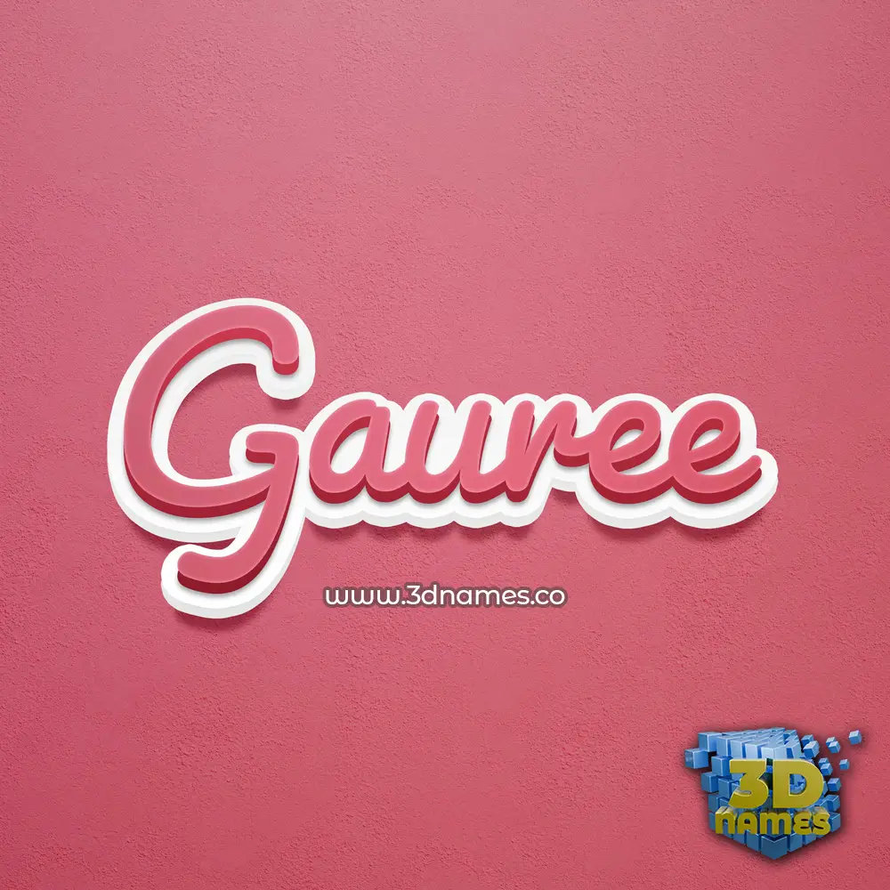 gauree in Red Scribble style - 3D name wallpaper gauree in Red Scribble style - 3D name wallpaper
