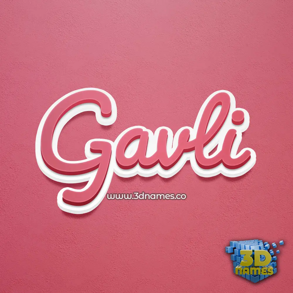 gavli in Red Scribble style - 3D name wallpaper gavli in Red Scribble style - 3D name wallpaper