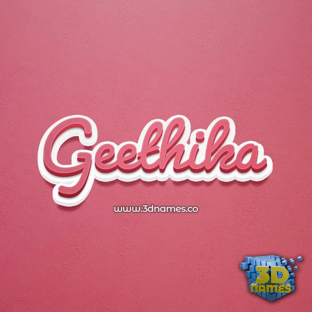 geethika in Red Scribble style - 3D name wallpaper geethika in Red Scribble style - 3D name wallpaper