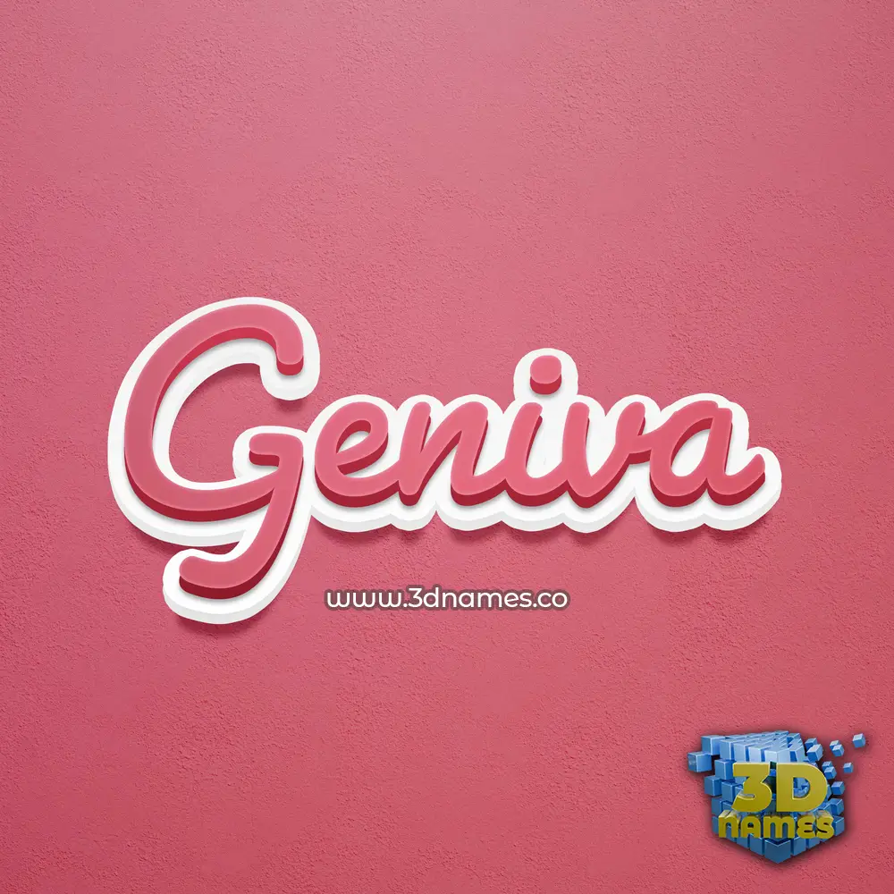 geniva in Red Scribble style - 3D name wallpaper geniva in Red Scribble style - 3D name wallpaper