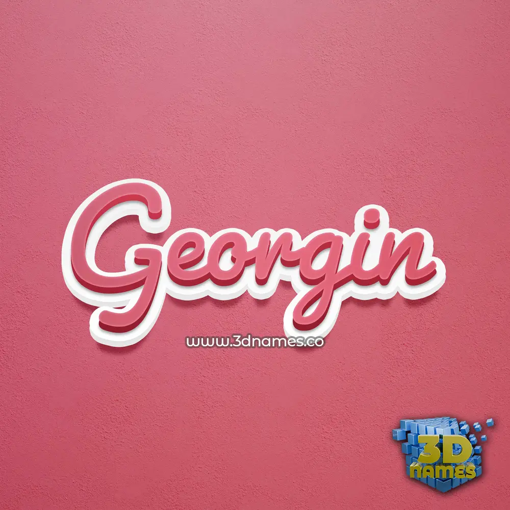 georgin in Red Scribble style - 3D name wallpaper georgin in Red Scribble style - 3D name wallpaper