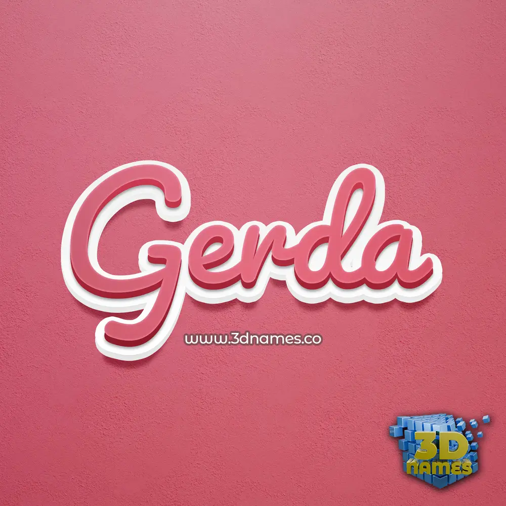 gerda in Red Scribble style - 3D name wallpaper gerda in Red Scribble style - 3D name wallpaper