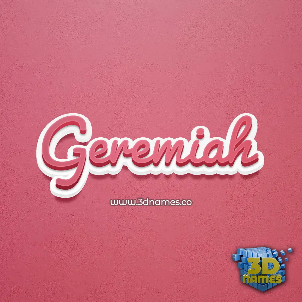 geremiah in Red Scribble style - 3D name wallpaper geremiah in Red Scribble style - 3D name wallpaper