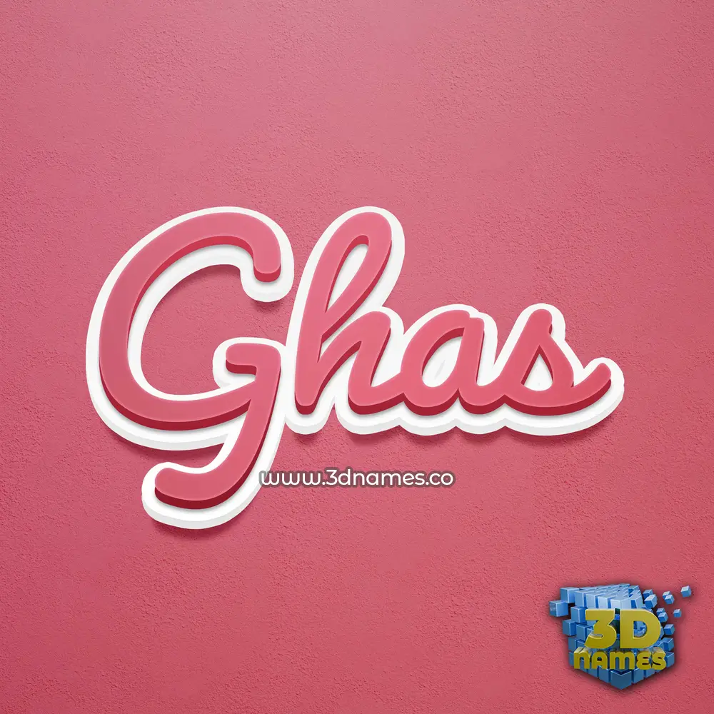 ghas in Red Scribble style - 3D name wallpaper ghas in Red Scribble style - 3D name wallpaper