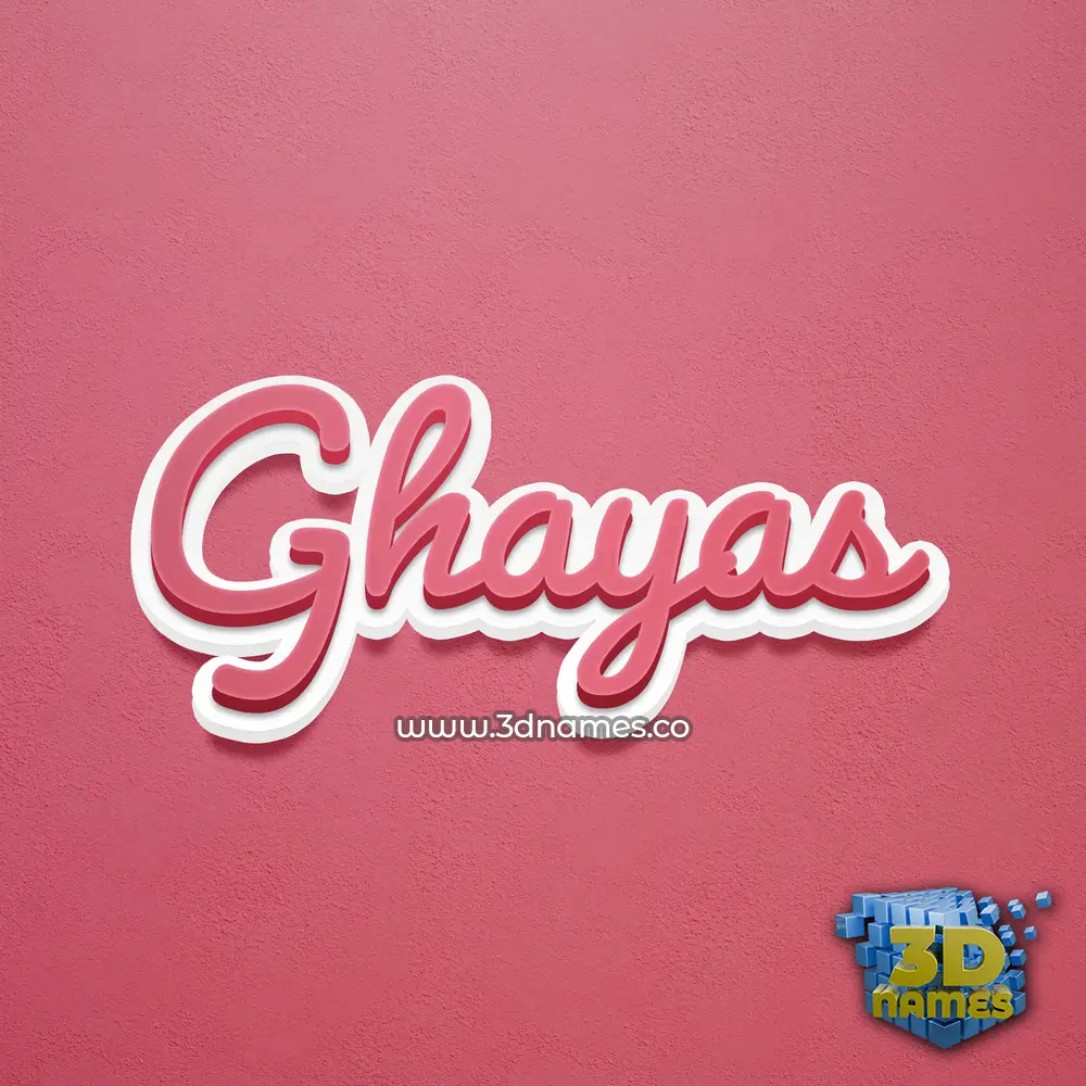 ghayas in Red Scribble style - 3D name wallpaper ghayas in Red Scribble style - 3D name wallpaper