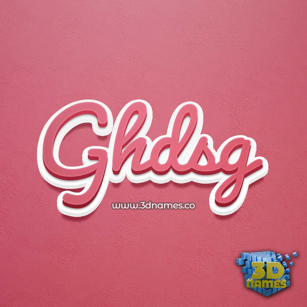 ghdsg in Red Scribble style - 3D name wallpaper ghdsg in Red Scribble style - 3D name wallpaper