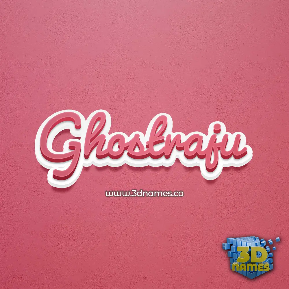 ghostraju in Red Scribble style - 3D name wallpaper ghostraju in Red Scribble style - 3D name wallpaper