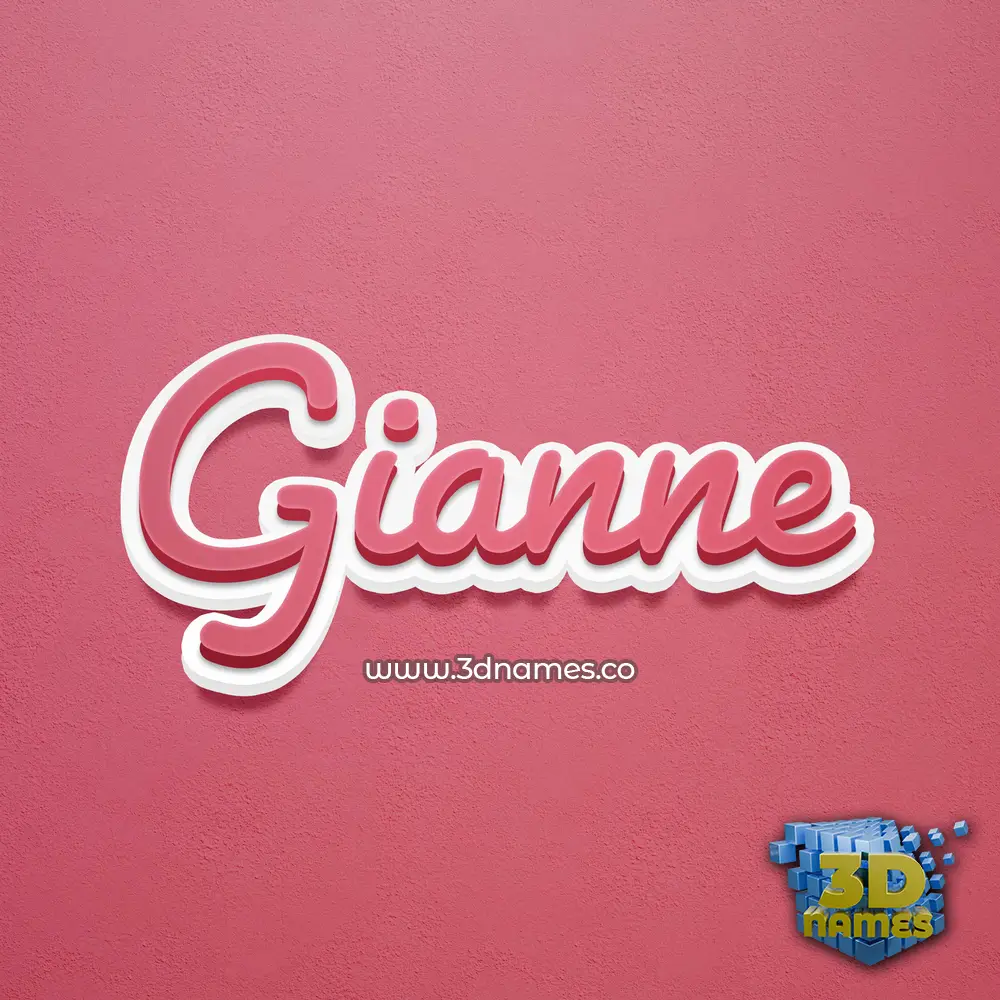 gianne in Red Scribble style - 3D name wallpaper gianne in Red Scribble style - 3D name wallpaper
